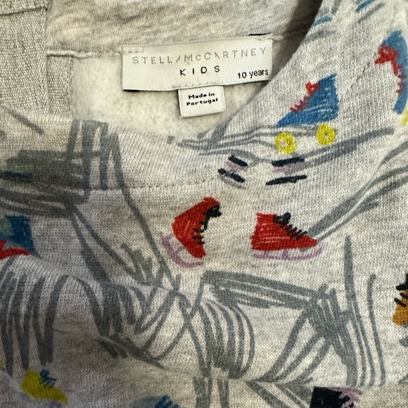 Stella McCartney girl’s sweatshirt fleece dress with skate print  Size 10 yrs - Picture 3 of 4